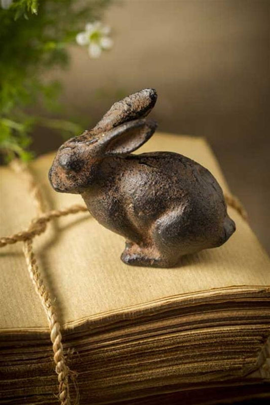 Small Cast Iron Rabbit - The Mirrored Past