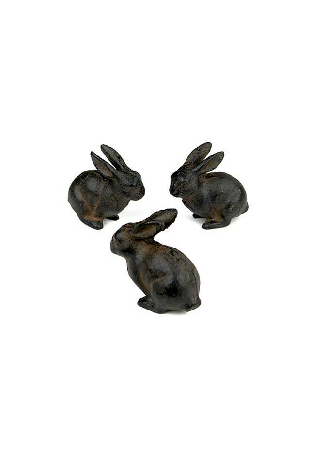 Small Cast Iron Rabbit - The Mirrored Past