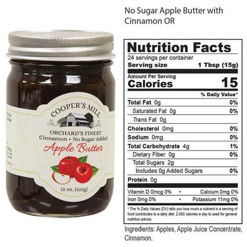 Apple butter no sugar added