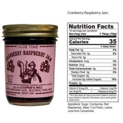 Cranberry Raspberry Jam, 9 oz