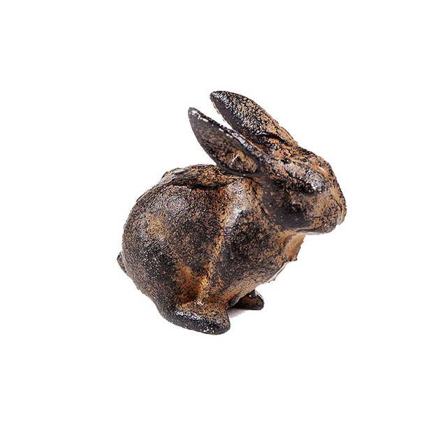 Small Cast Iron Rabbit - The Mirrored Past