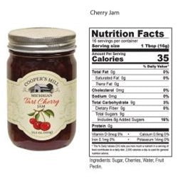 Tart Cherry Jam, 15.5oz -The Mirrored Past