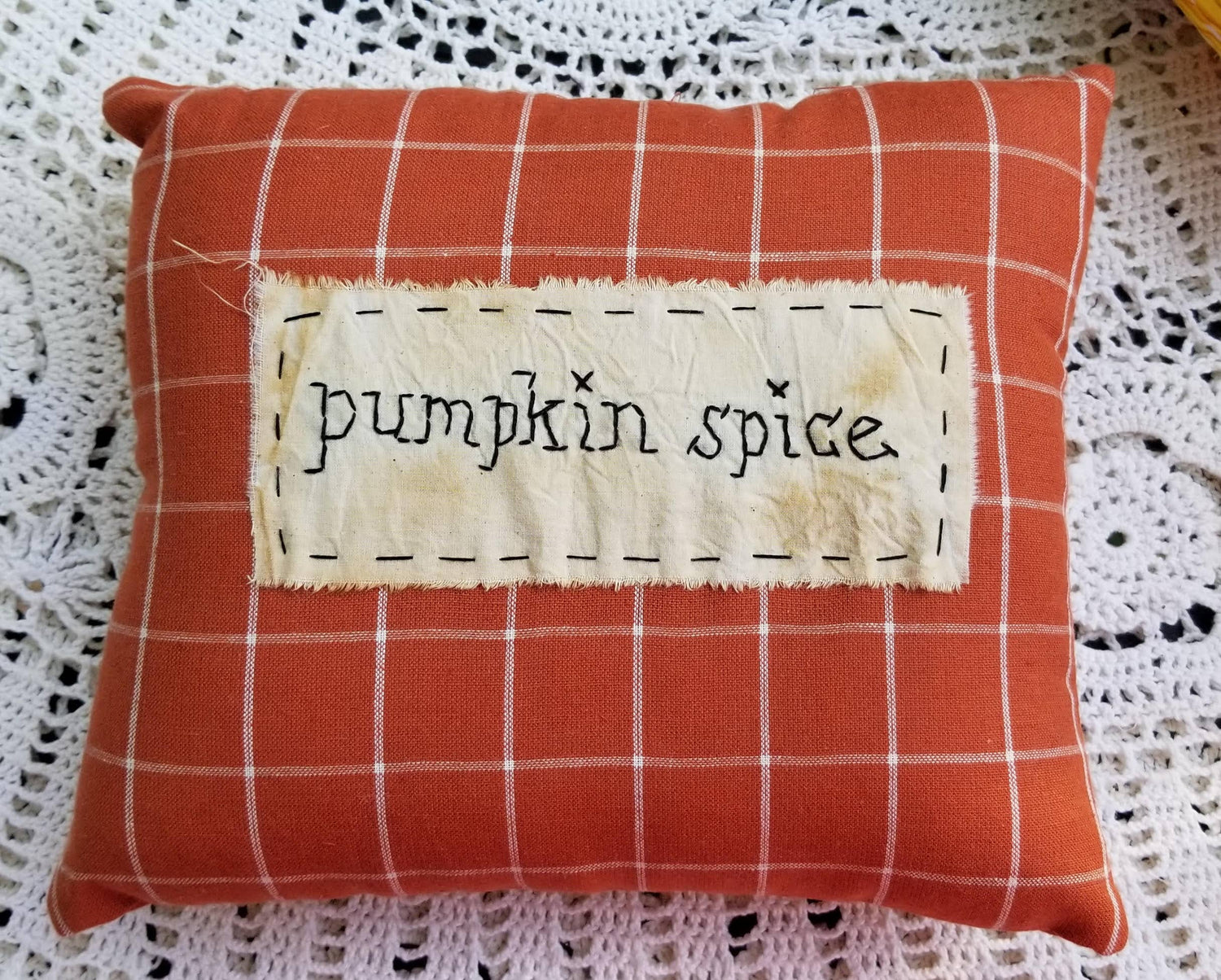 Pumpkin Spice Small Pillow - The Mirrored Past